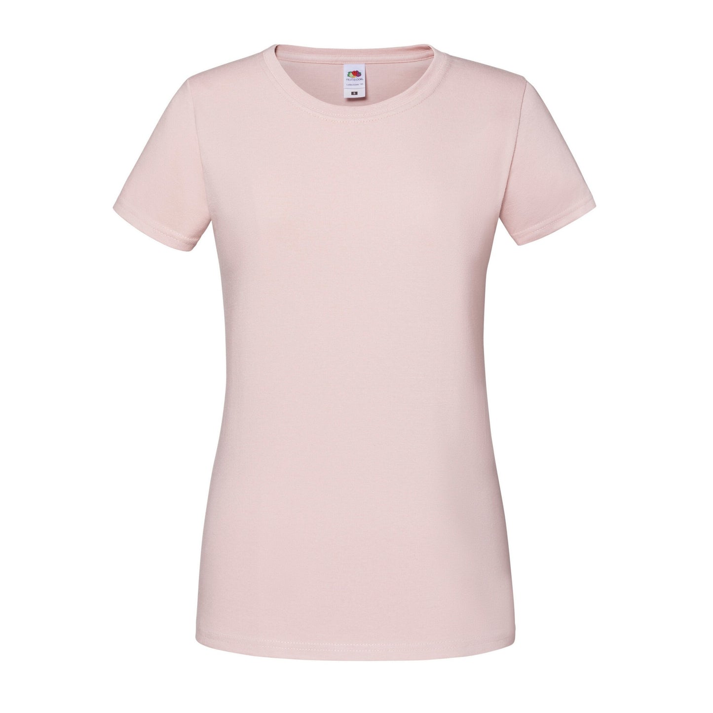 Powder Rose - Front - Fruit Of The Loom Womens-Ladies Iconic 195 Premium Ringspun Cotton T-Shirt