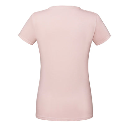 Powder Rose - Back - Fruit Of The Loom Womens-Ladies Iconic 195 Premium Ringspun Cotton T-Shirt