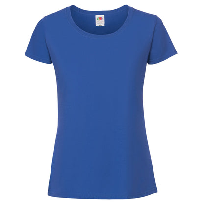 Royal Blue - Front - Fruit Of The Loom Womens-Ladies Iconic 195 Premium Ringspun Cotton T-Shirt