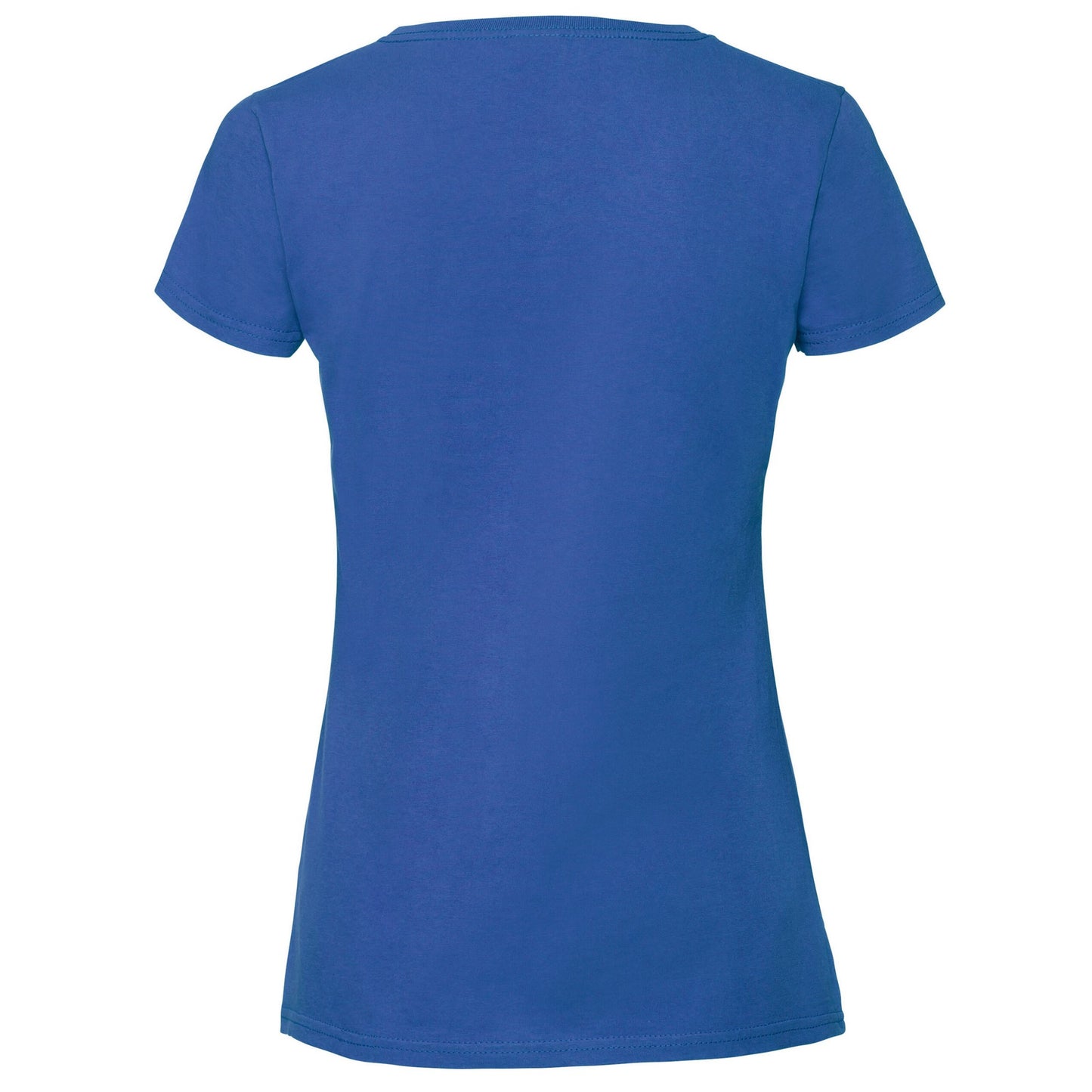 Royal Blue - Back - Fruit Of The Loom Womens-Ladies Iconic 195 Premium Ringspun Cotton T-Shirt