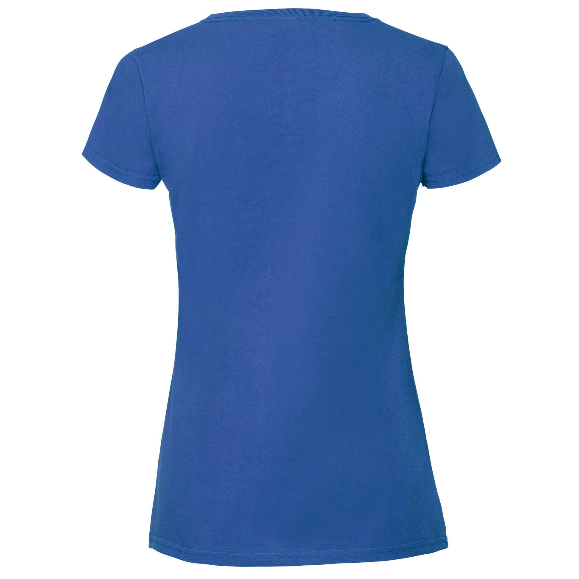 Royal Blue - Back - Fruit Of The Loom Womens-Ladies Iconic 195 Premium Ringspun Cotton T-Shirt