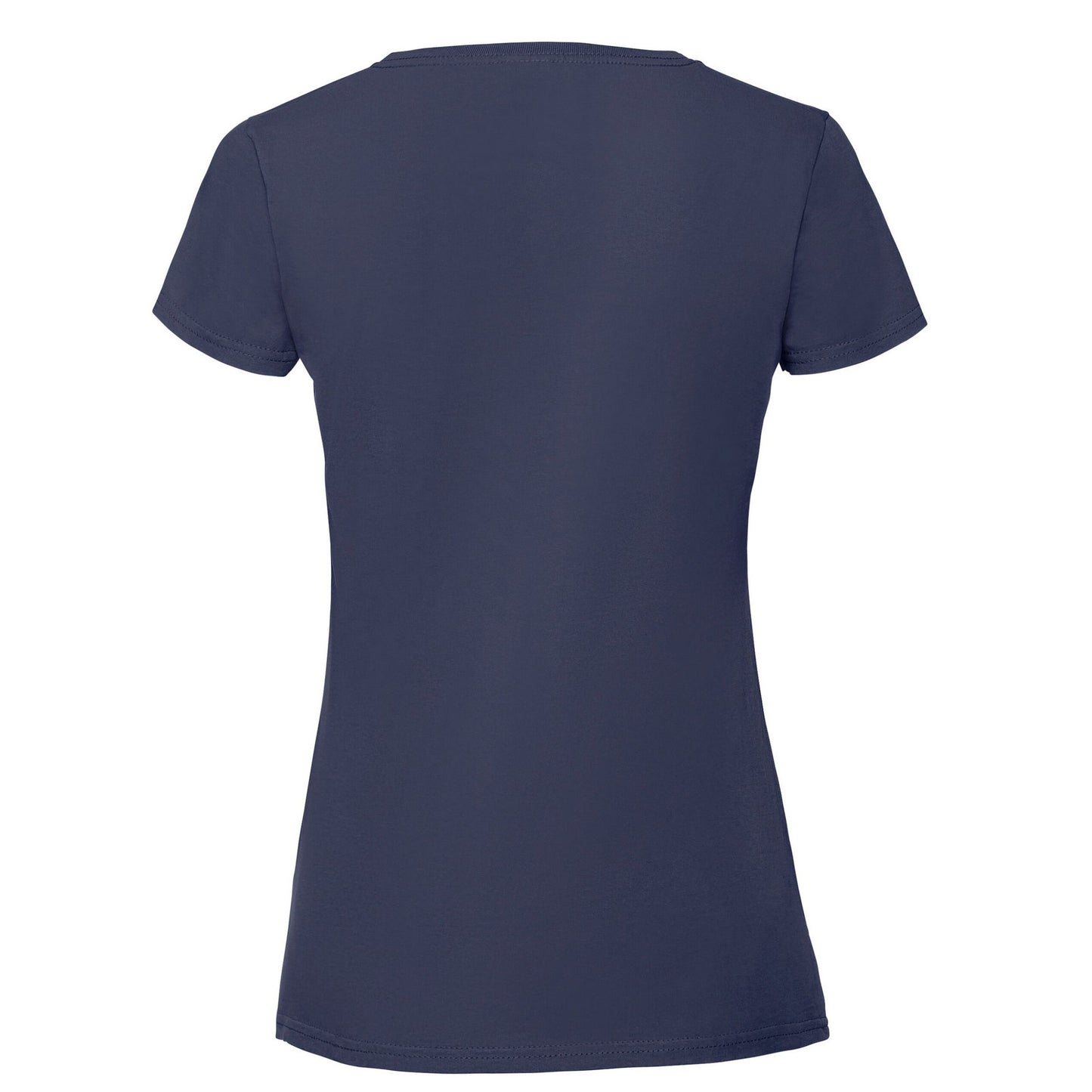 Deep Navy - Back - Fruit Of The Loom Womens-Ladies Iconic 195 Premium Ringspun Cotton T-Shirt