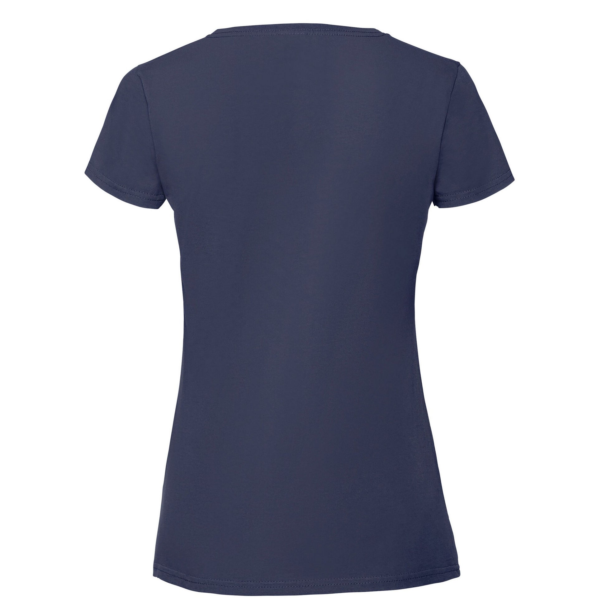 Deep Navy - Back - Fruit Of The Loom Womens-Ladies Iconic 195 Premium Ringspun Cotton T-Shirt