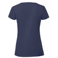 Deep Navy - Back - Fruit Of The Loom Womens-Ladies Iconic 195 Premium Ringspun Cotton T-Shirt