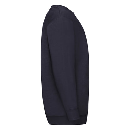 Deep Navy - Side - Fruit of the Loom Childrens-Kids Classic Set-in Sweatshirt