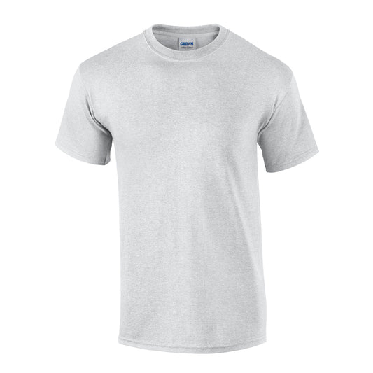 Ash Grey - Front - Gildan Unisex Adult Ultra Ash Cotton T-Shirt