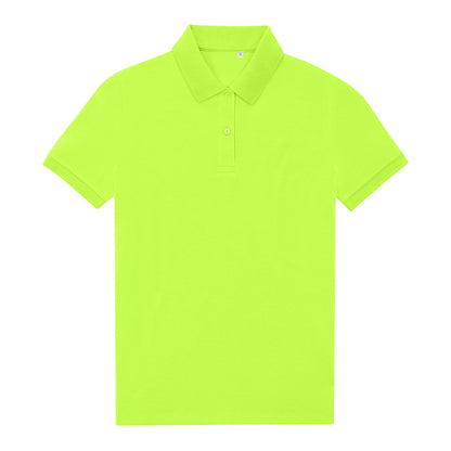 Acid Lime - Front - B&C Womens-Ladies My Eco Polo Shirt