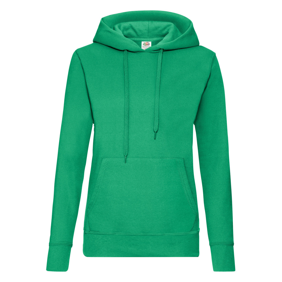Kelly Green - Front - Fruit of the Loom Womens-Ladies Classic Hoodie