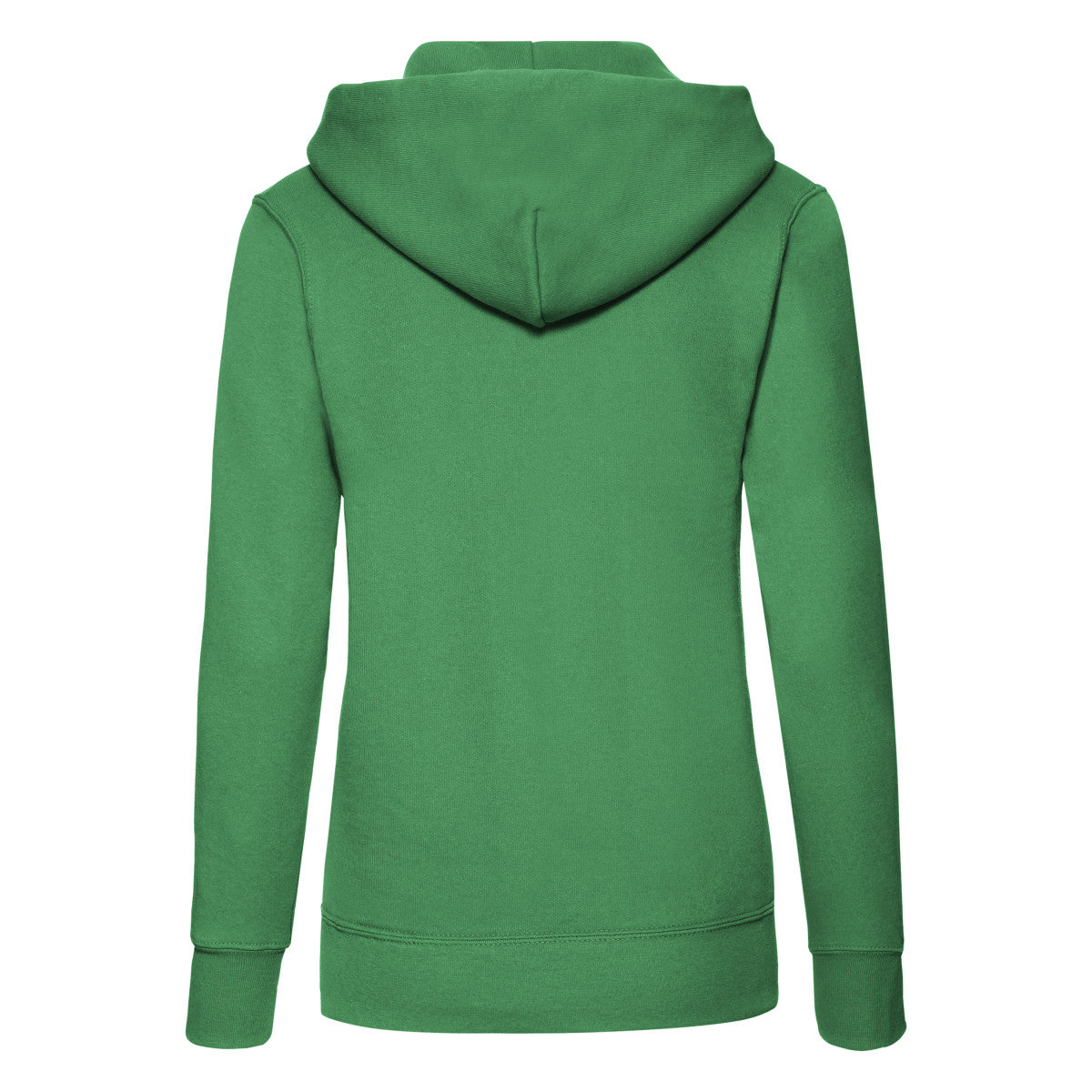Kelly Green - Back - Fruit of the Loom Womens-Ladies Classic Hoodie