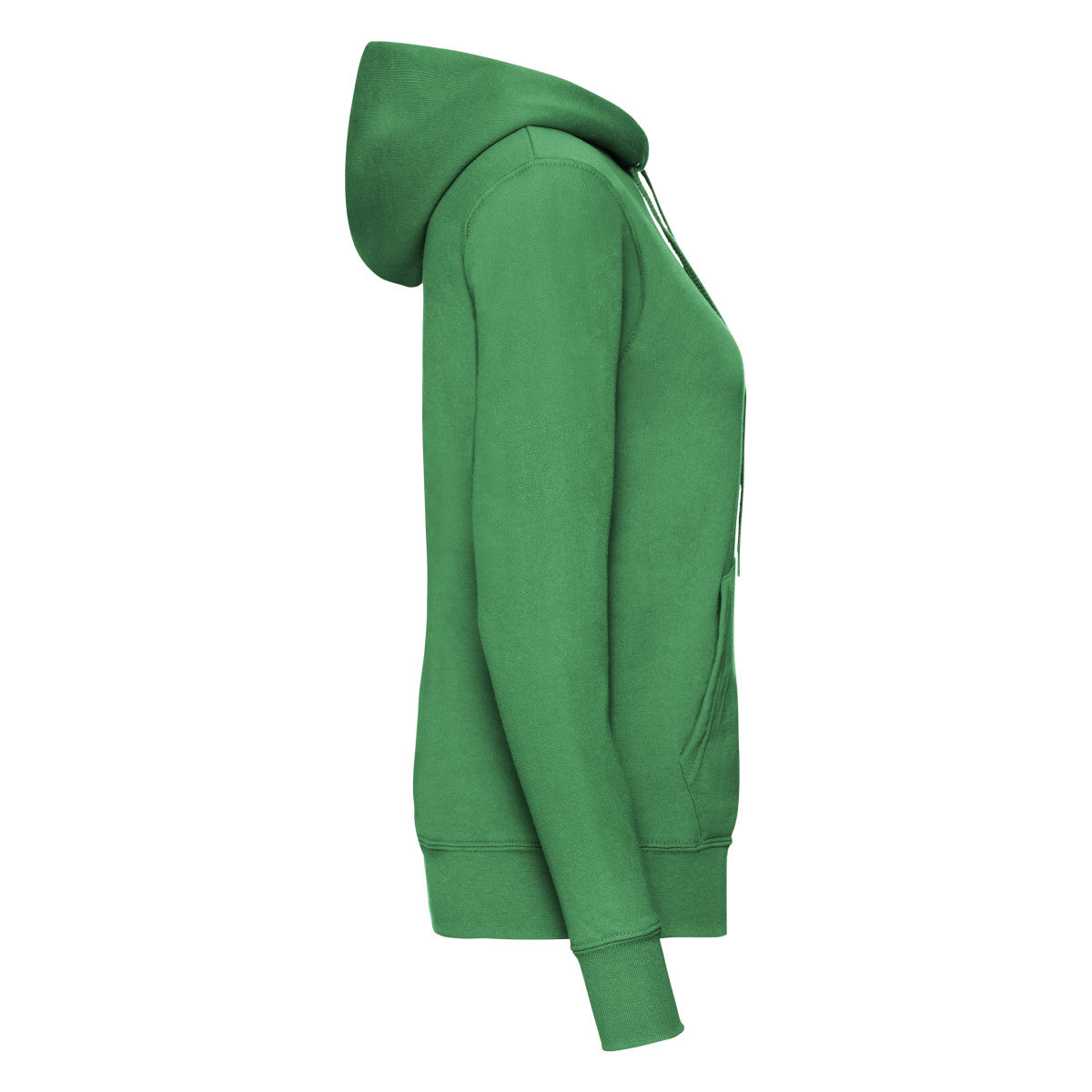 Kelly Green - Side - Fruit of the Loom Womens-Ladies Classic Hoodie