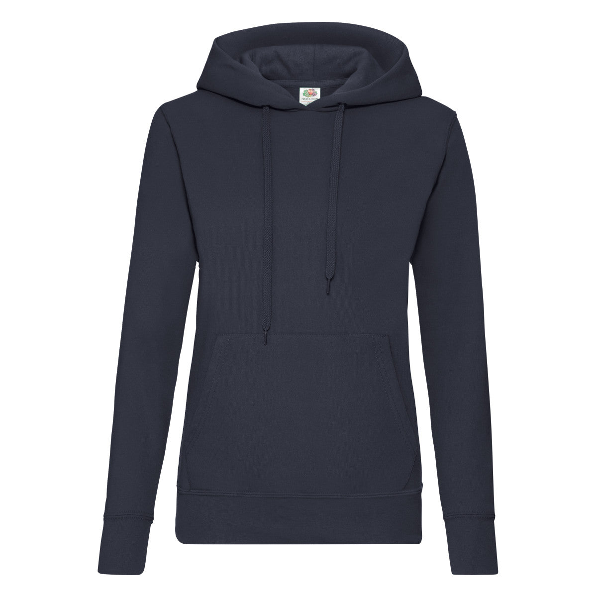 Deep Navy - Front - Fruit of the Loom Womens-Ladies Classic Hoodie