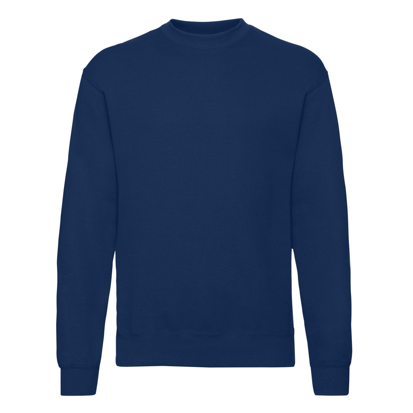 Navy - Front - Fruit of the Loom Mens Classic Set-in Sweatshirt