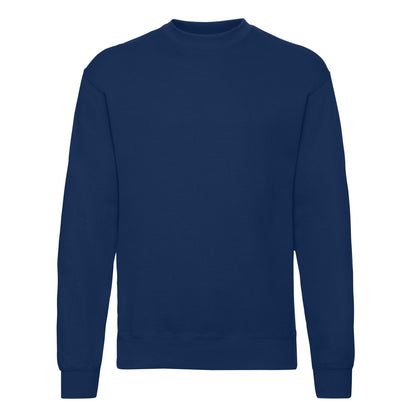 Navy - Front - Fruit of the Loom Mens Classic Set-in Sweatshirt