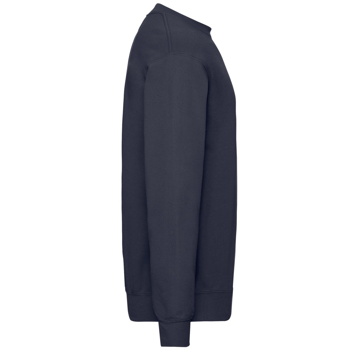 Deep Navy - Side - Fruit of the Loom Mens Classic Set-in Sweatshirt