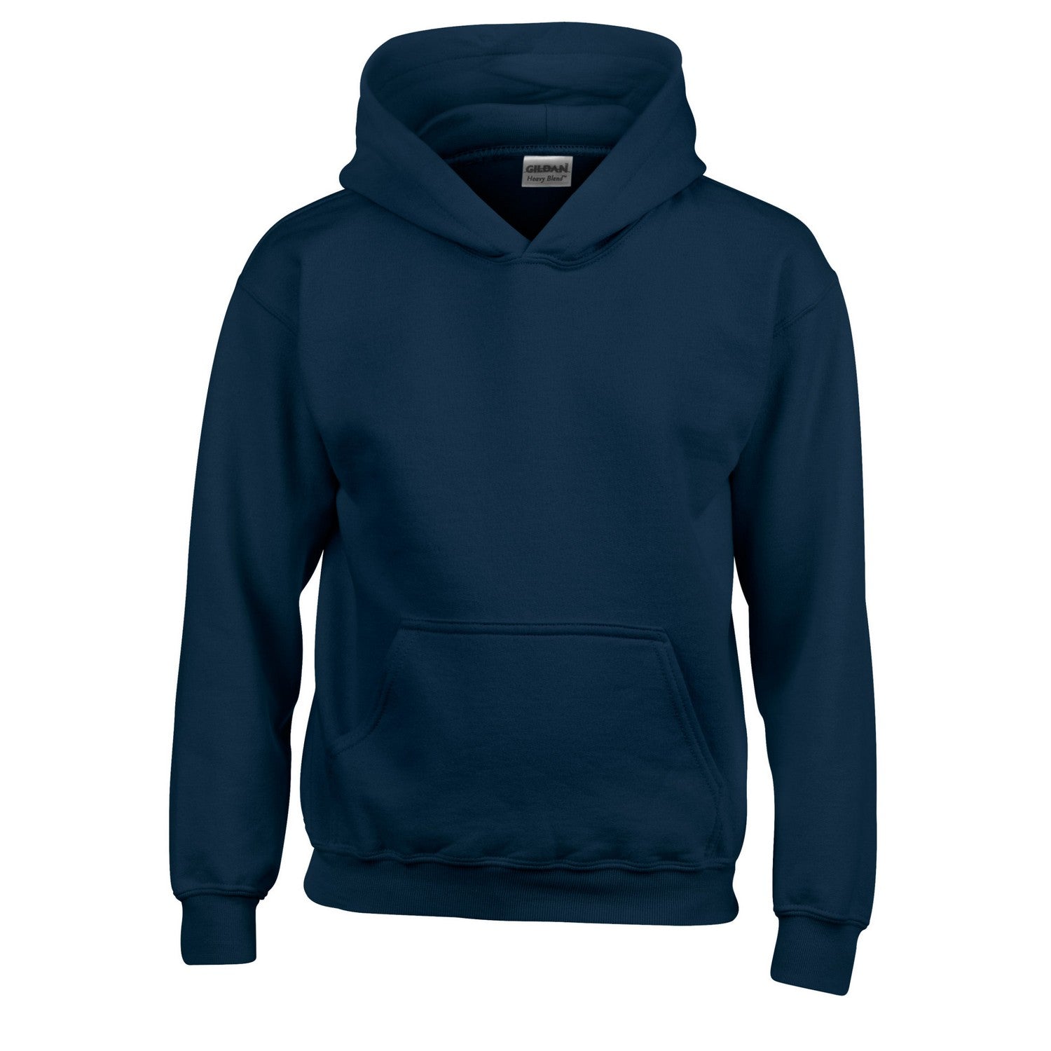 Navy - Front - Gildan Childrens-Kids Heavy Blend Hoodie