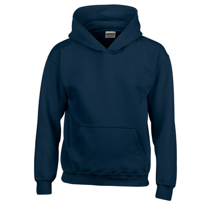 Navy - Front - Gildan Childrens-Kids Heavy Blend Hoodie