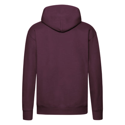 Burgundy - Back - Fruit of the Loom Mens Premium Hoodie