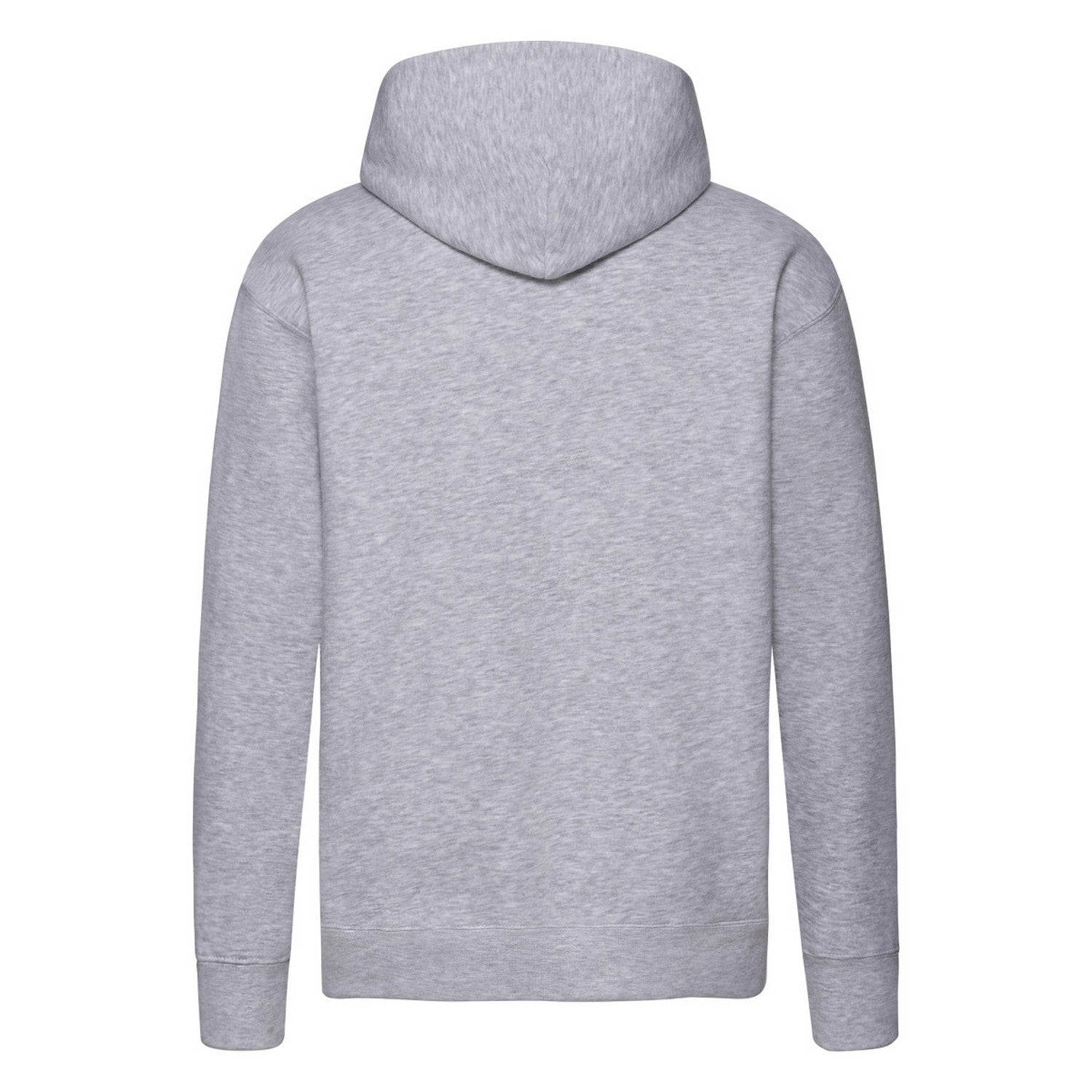 Heather Grey - Back - Fruit of the Loom Mens Premium Hoodie