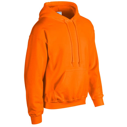Safety Orange - Side - Gildan Unisex Adult Heavy Blend Hoodie