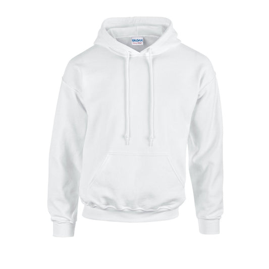 White - Front - Gildan Unisex Adult Heavy Blend Hoodie