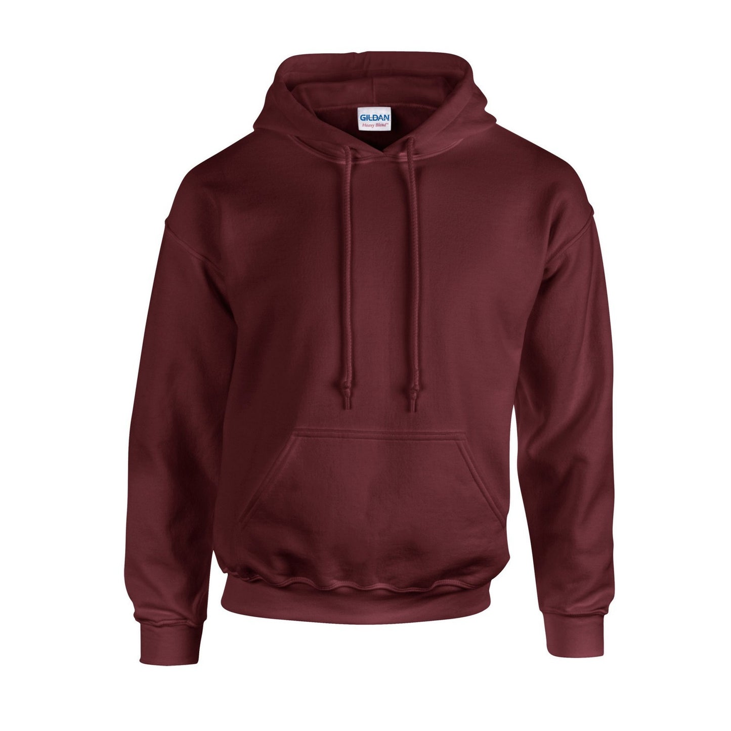 Maroon - Front - Gildan Unisex Adult Heavy Blend Hoodie