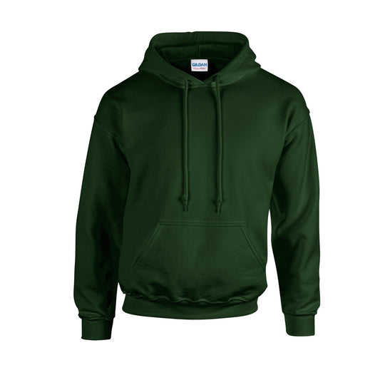 Forest Green - Front - Gildan Unisex Adult Heavy Blend Hoodie