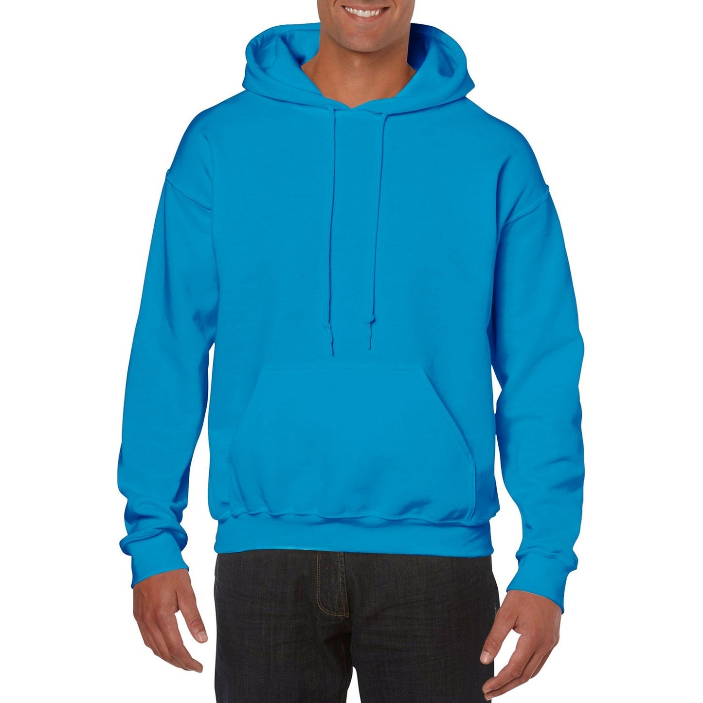Sapphire - Front - Gildan Unisex Adult Heavy Blend Hoodie