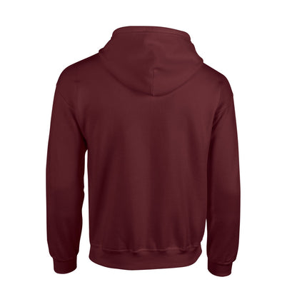 Maroon - Back - Gildan Unisex Adult Heavy Blend Full Zip Hoodie