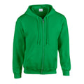 Irish Green - Front - Gildan Unisex Adult Heavy Blend Full Zip Hoodie