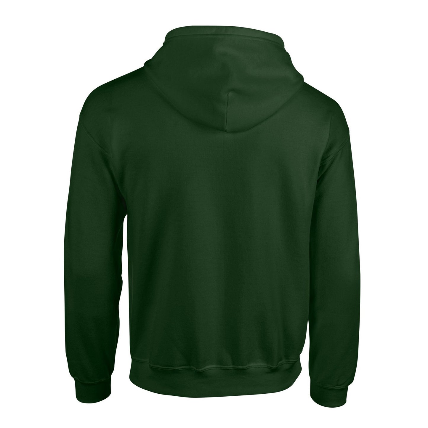 Forest Green - Back - Gildan Unisex Adult Heavy Blend Full Zip Hoodie