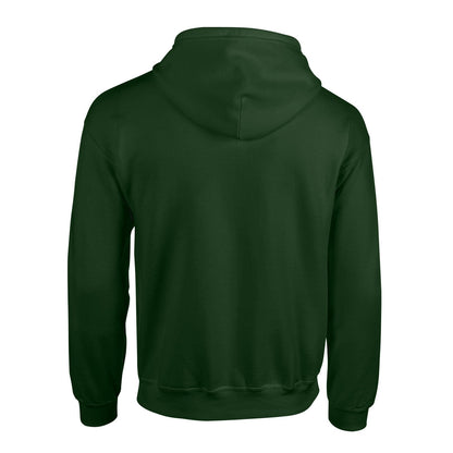 Forest Green - Back - Gildan Unisex Adult Heavy Blend Full Zip Hoodie