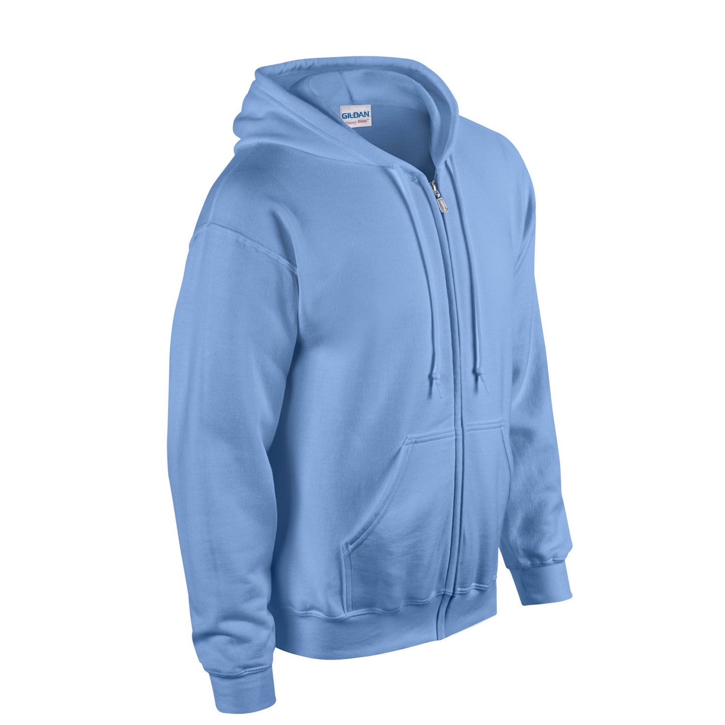 Carolina Blue - Side - Gildan Unisex Adult Heavy Blend Full Zip Hoodie