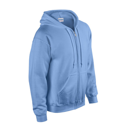 Carolina Blue - Side - Gildan Unisex Adult Heavy Blend Full Zip Hoodie