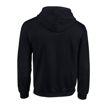 Black - Back - Gildan Unisex Adult Heavy Blend Full Zip Hoodie