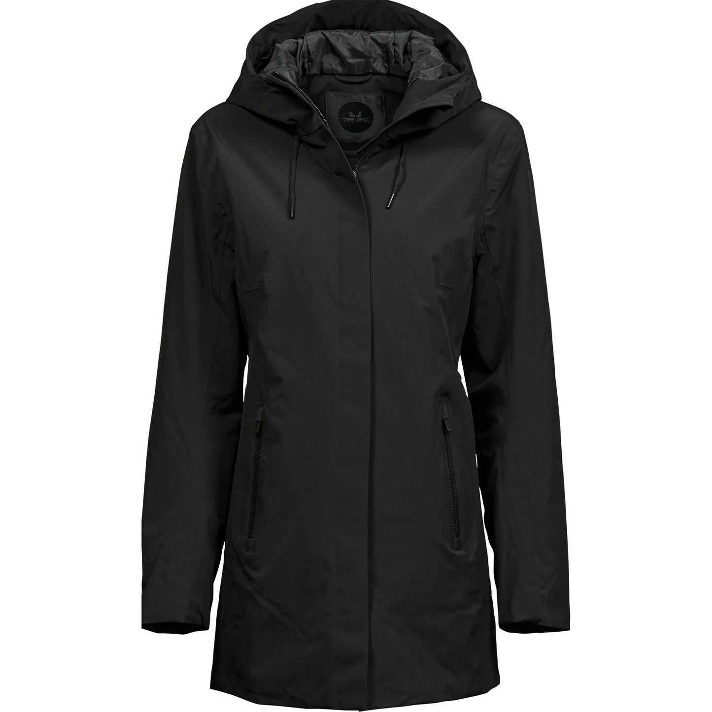 Black - Front - Tee Jays Womens-Ladies All Weather Parka