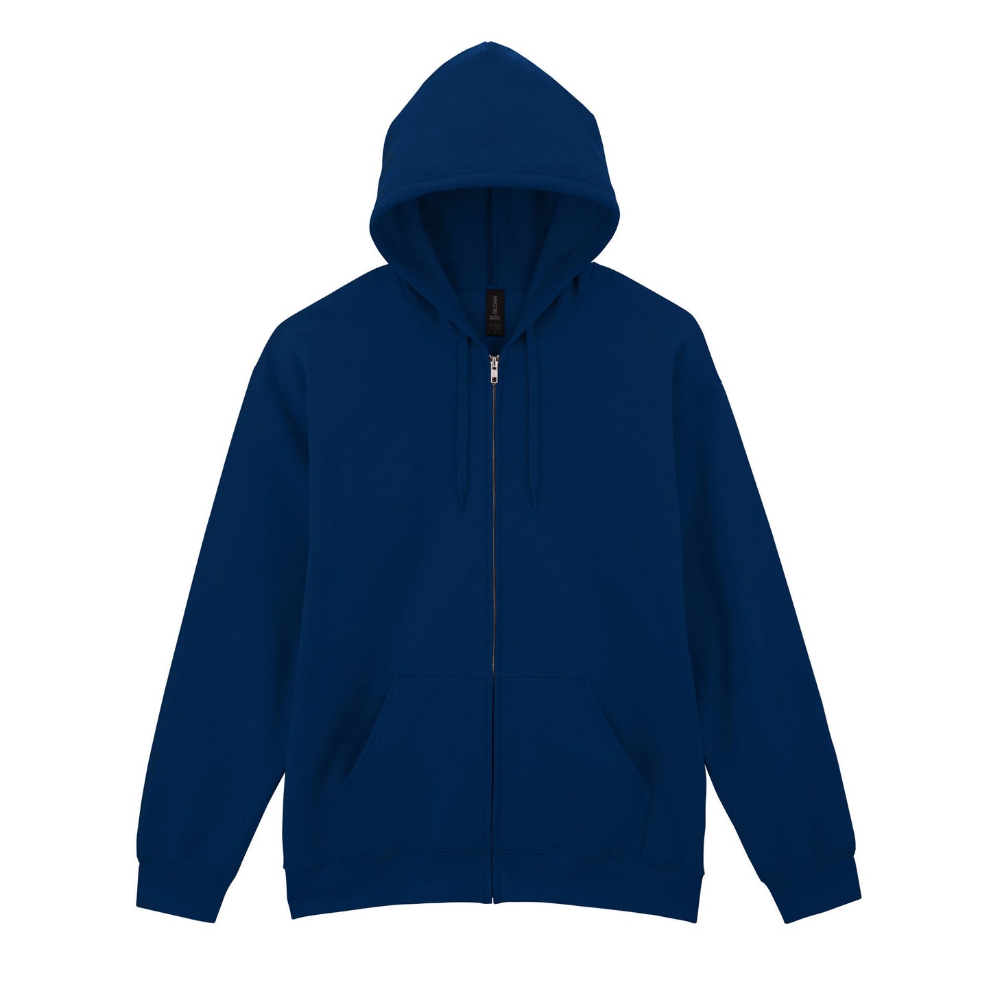 Navy - Front - Gildan Mens Softstyle Midweight Full Zip Hoodie