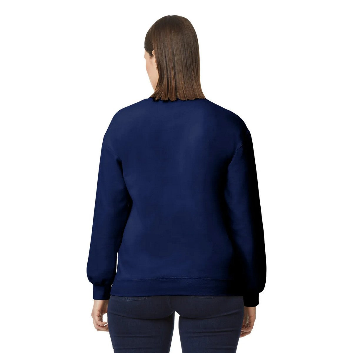 Navy - Back - Gildan Unisex Adult Softstyle Midweight Fleece Sweatshirt