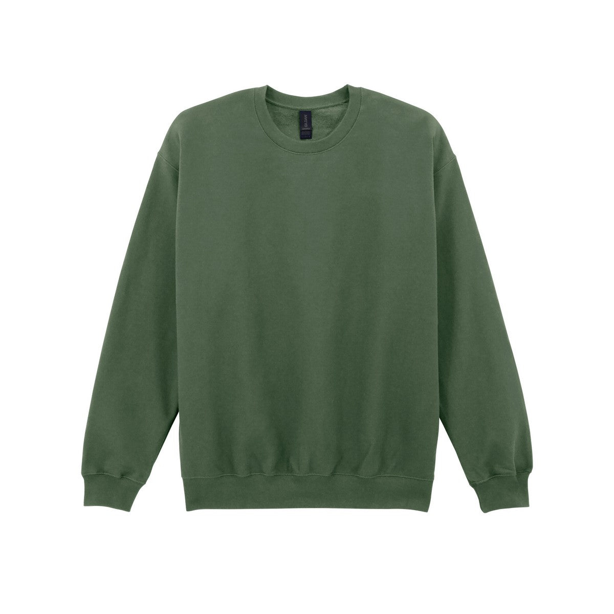 Military Green - Front - Gildan Unisex Adult Softstyle Midweight Fleece Sweatshirt