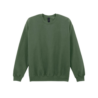 Military Green - Front - Gildan Unisex Adult Softstyle Midweight Fleece Sweatshirt