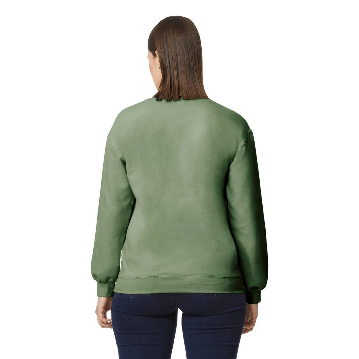 Military Green - Back - Gildan Unisex Adult Softstyle Midweight Fleece Sweatshirt
