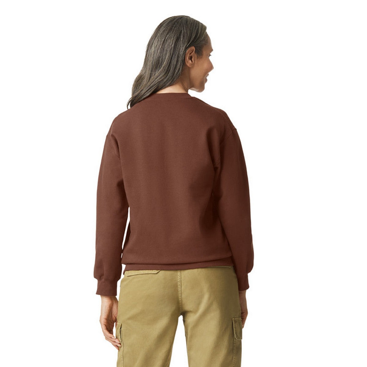 Cocoa - Back - Gildan Unisex Adult Softstyle Midweight Fleece Sweatshirt