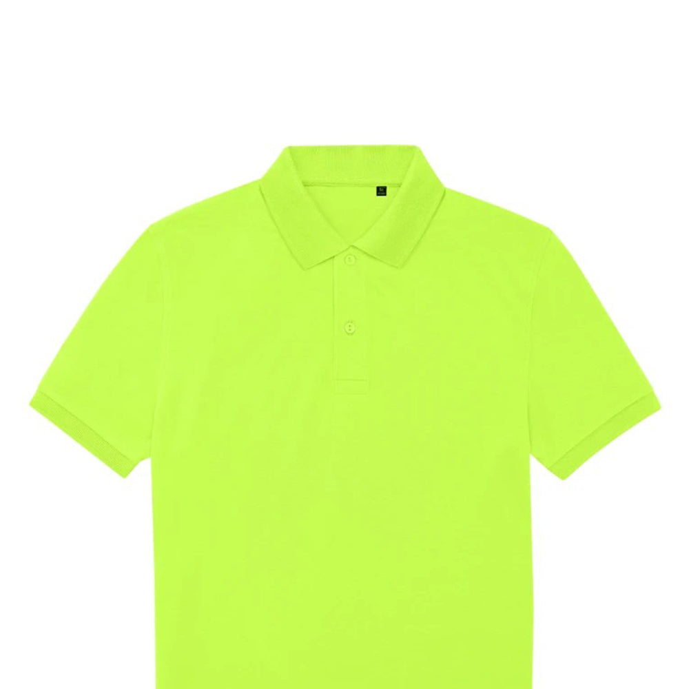 Acid Lime - Back - B&C Mens My Eco Polo Shirt