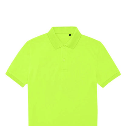 Acid Lime - Back - B&C Mens My Eco Polo Shirt