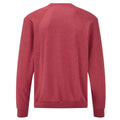 Heather Red - Back - Fruit of the Loom Mens Classic Raglan Jumper