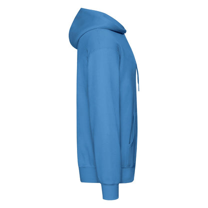 Azure Blue - Side - Fruit of the Loom Mens Classic Hoodie
