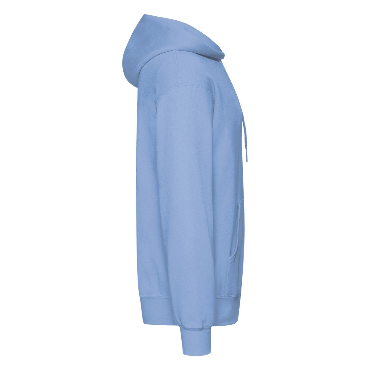 Sky Blue - Side - Fruit of the Loom Mens Classic Hoodie