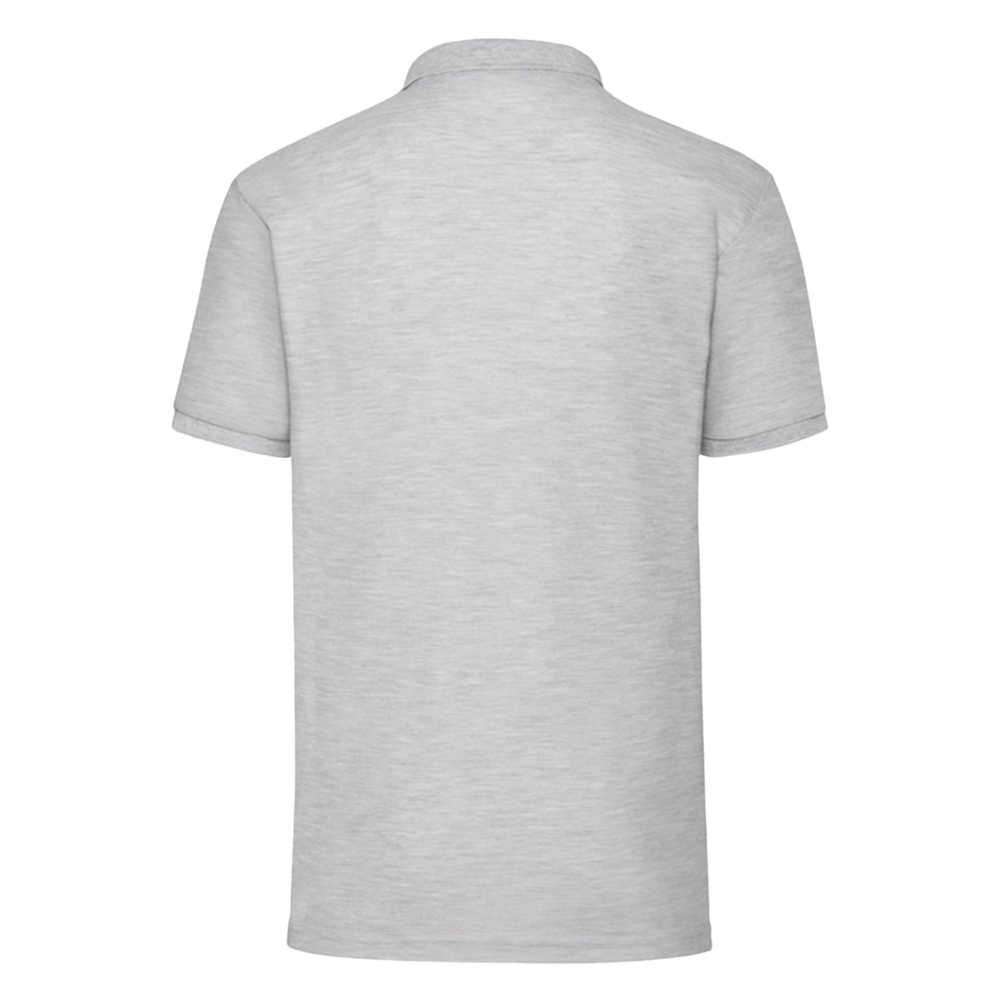 Heather Grey - Back - Fruit of the Loom Mens 65-35 Polo Shirt