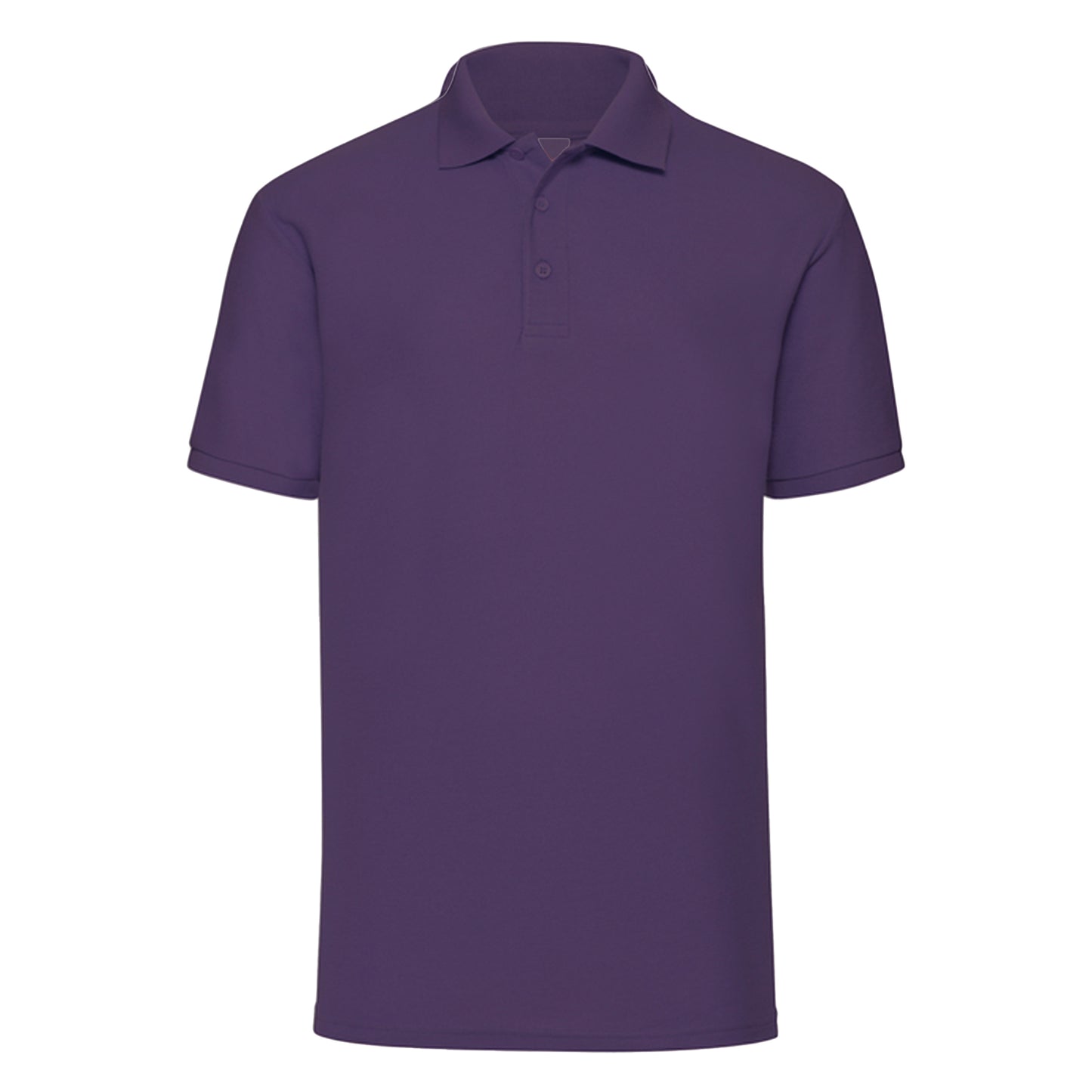 Purple - Front - Fruit of the Loom Mens 65-35 Polo Shirt