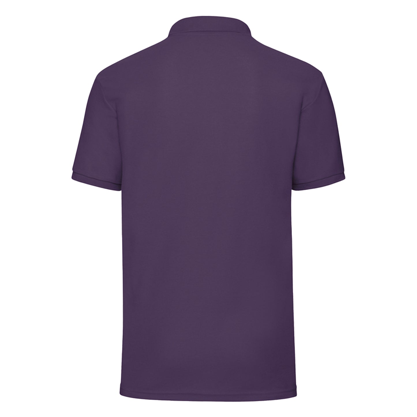Purple - Back - Fruit of the Loom Mens 65-35 Polo Shirt