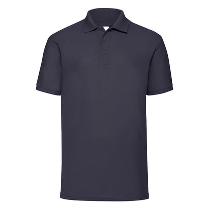 Deep Navy - Front - Fruit of the Loom Mens 65-35 Polo Shirt